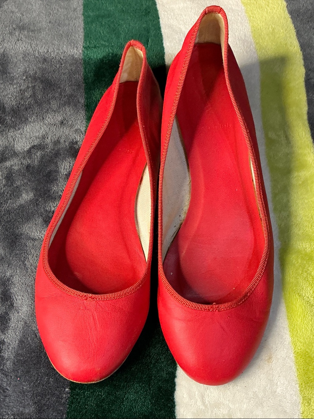 J. Crew Red Ballet Flats - Picture 2 of 14